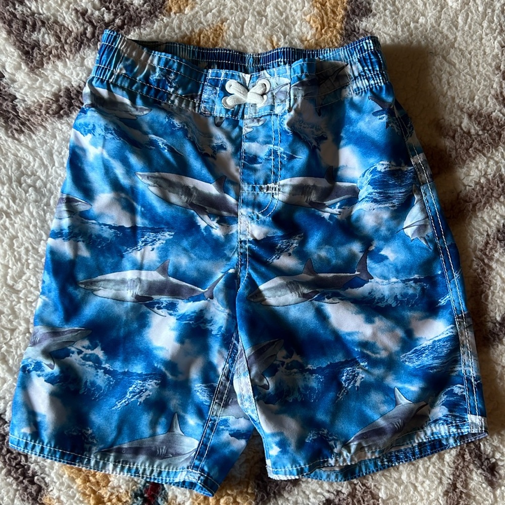 Old Navy, swim trunks,sharks